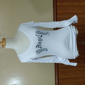 Reserved Vintage Angel Distressed Long Sleeves Top NWOT M